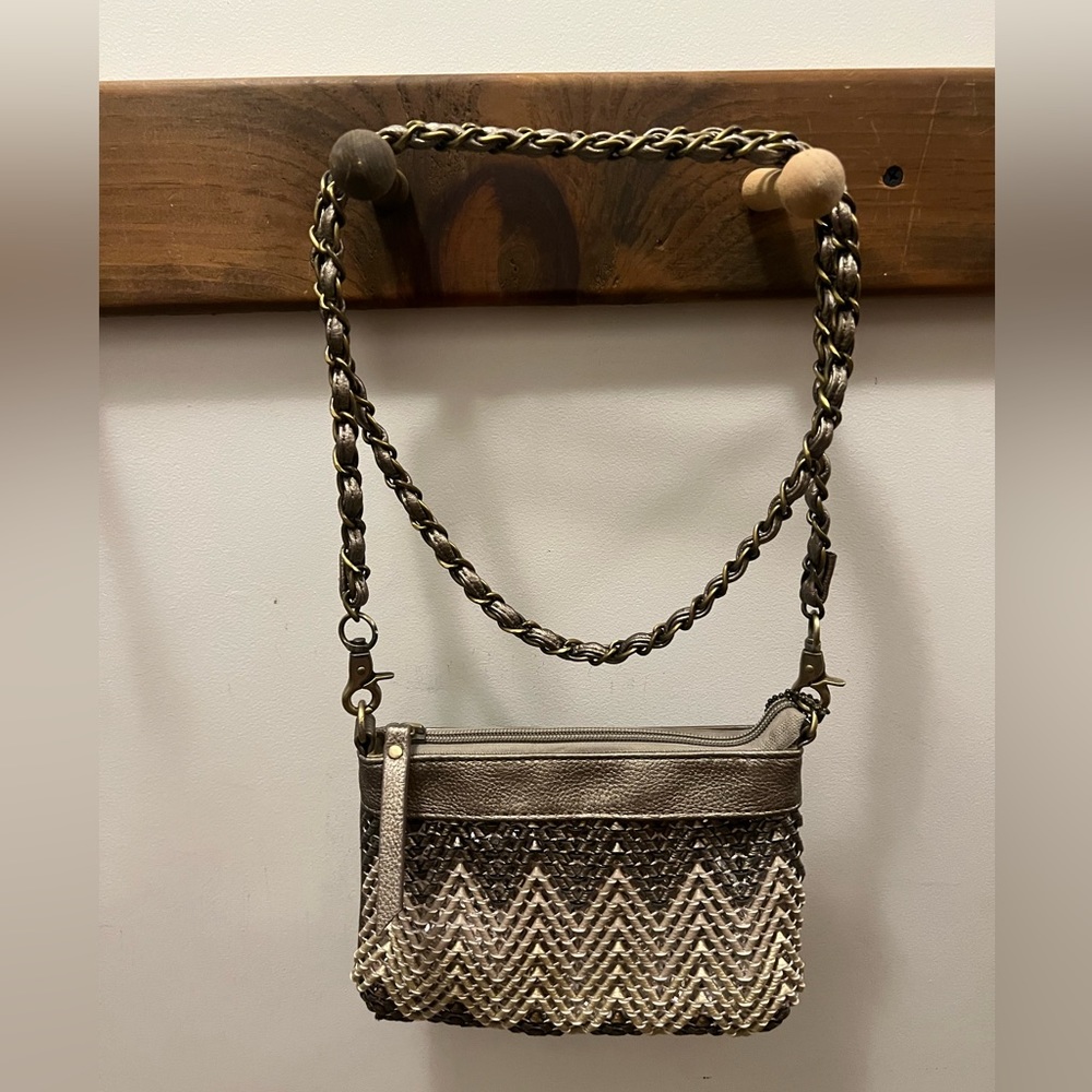 Big Buddha purse with removable wristlet and cross body strap